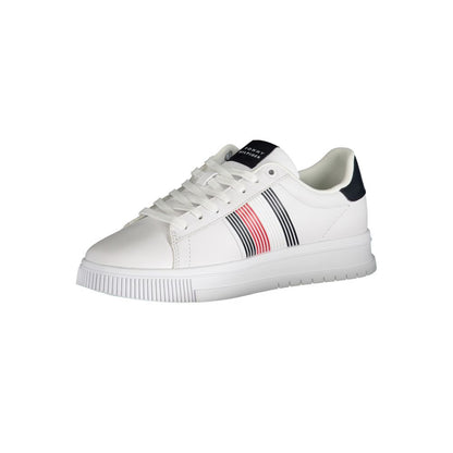 White Polyester Sneaker