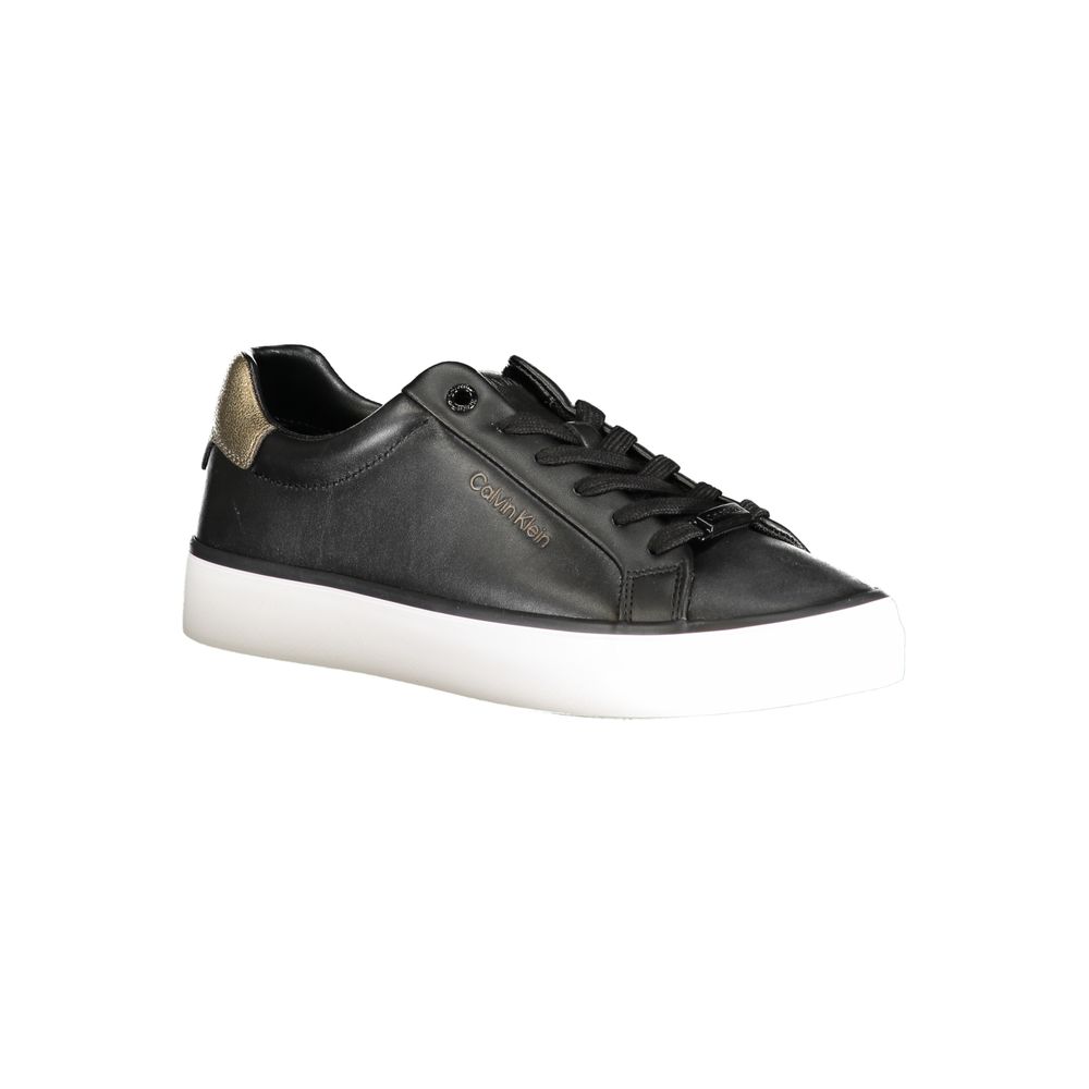 Black Polyester Sneaker