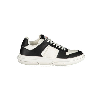 Black Leather Women Sneaker