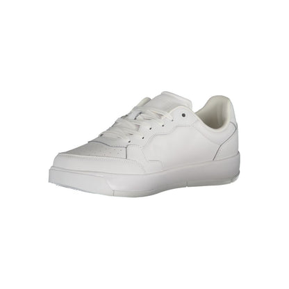 White Polyethylene Men Sneaker