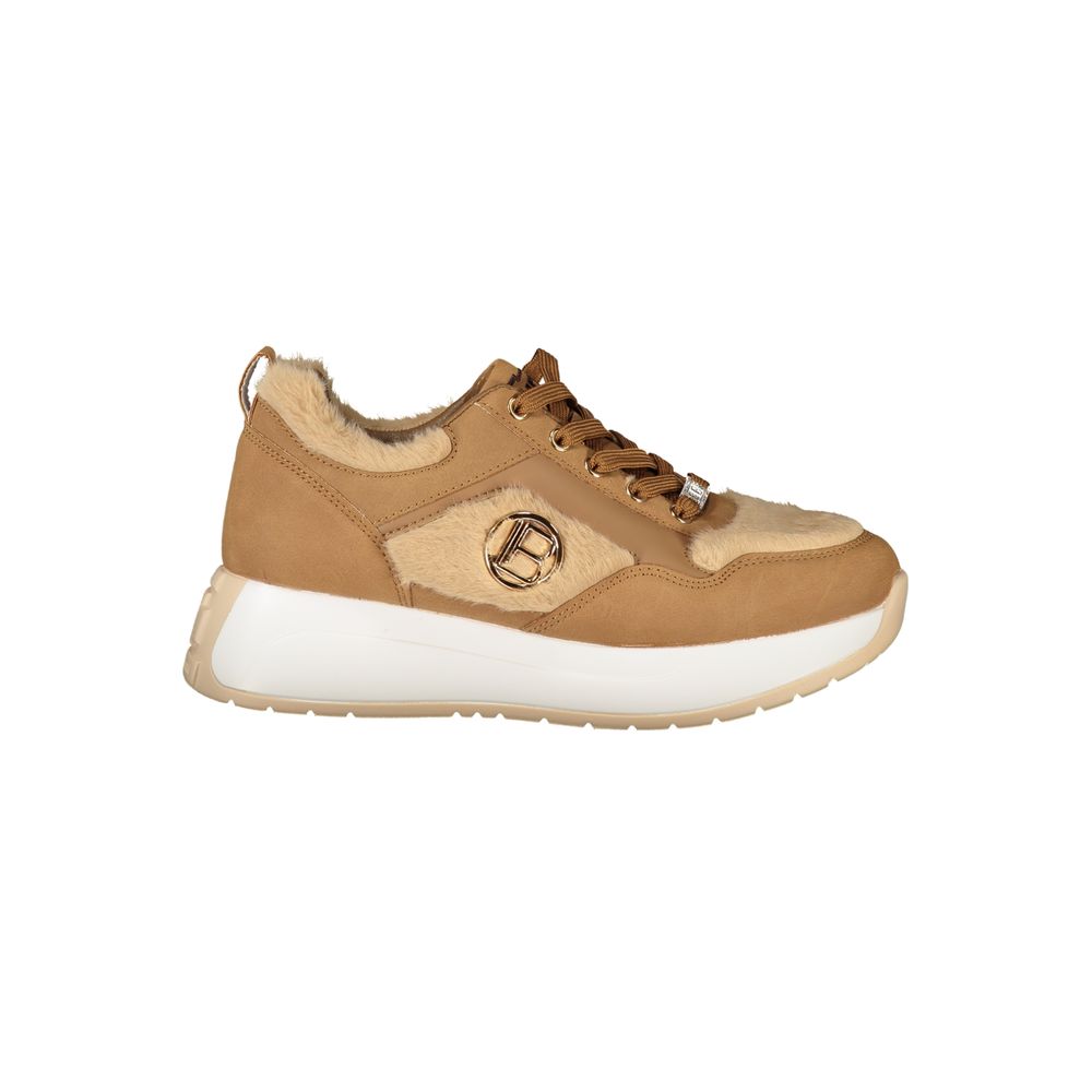 Brown Polyethylene Women Sneaker