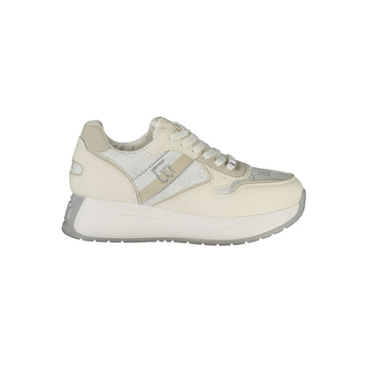 White Polyethylene Women Sneaker