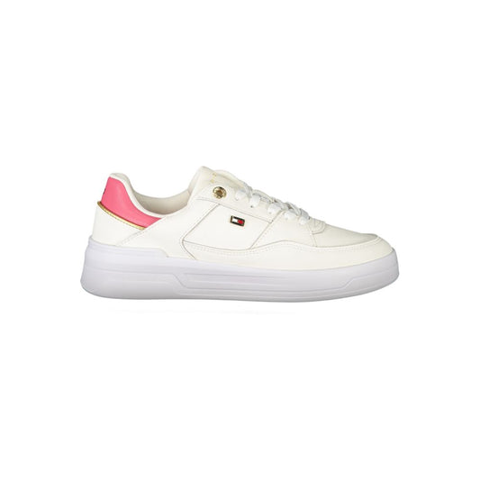 White Polyethylene Women Sneaker