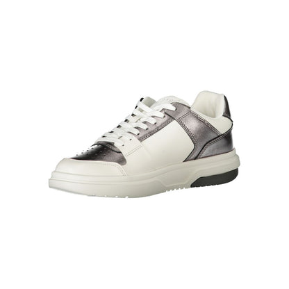 White Polyethylene Women Sneaker