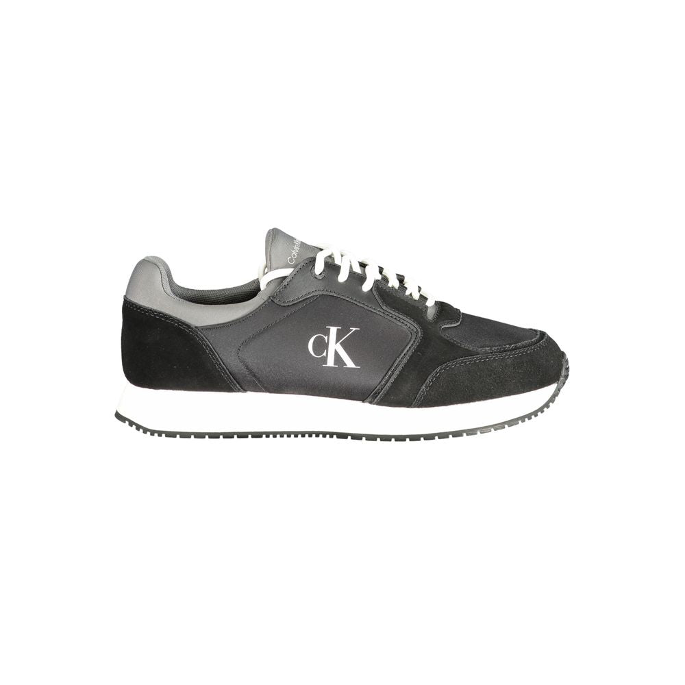 Black Leather Men Sneaker