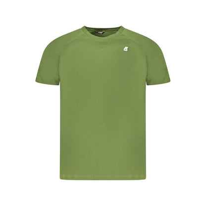 Green Cotton Men T-Shirt