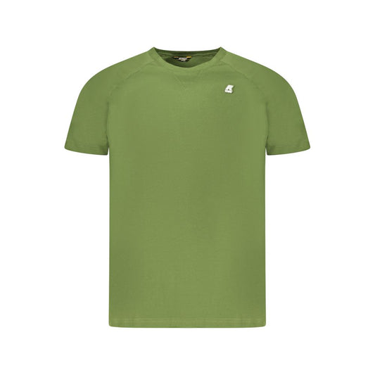 Green Cotton Men T-Shirt