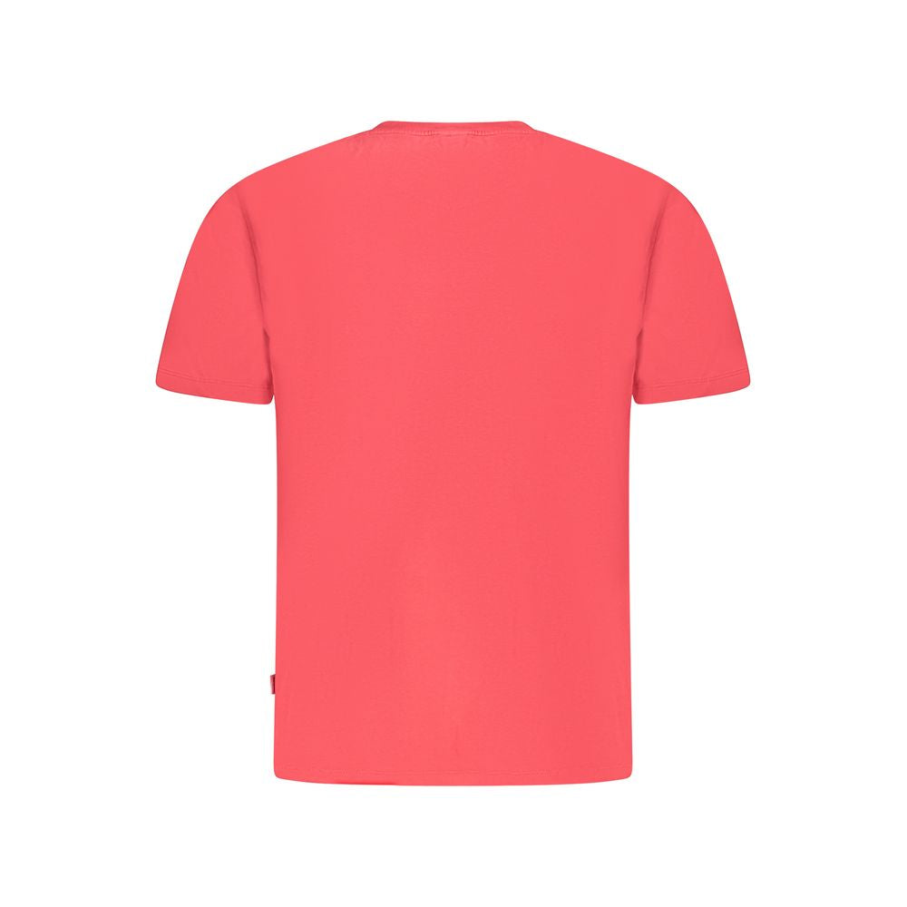 Red Cotton Men T-Shirt