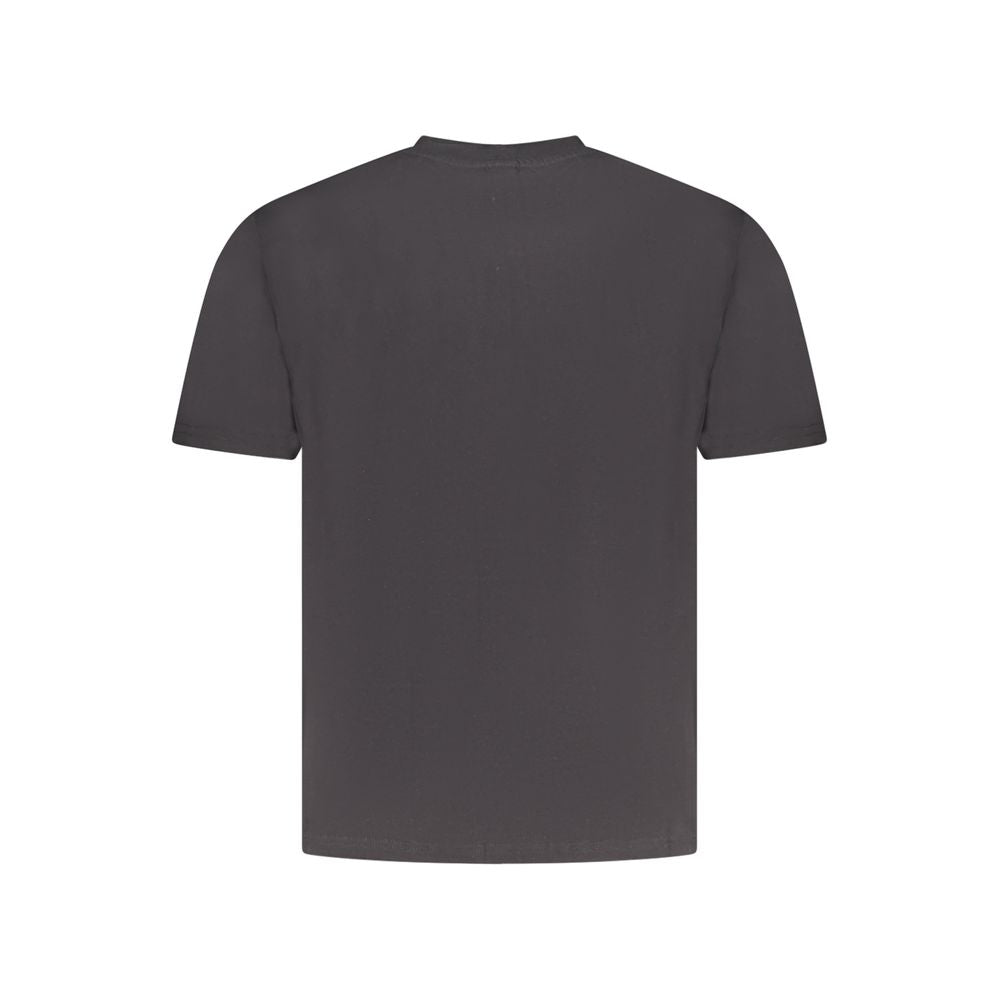 Black Cotton Men T-Shirt