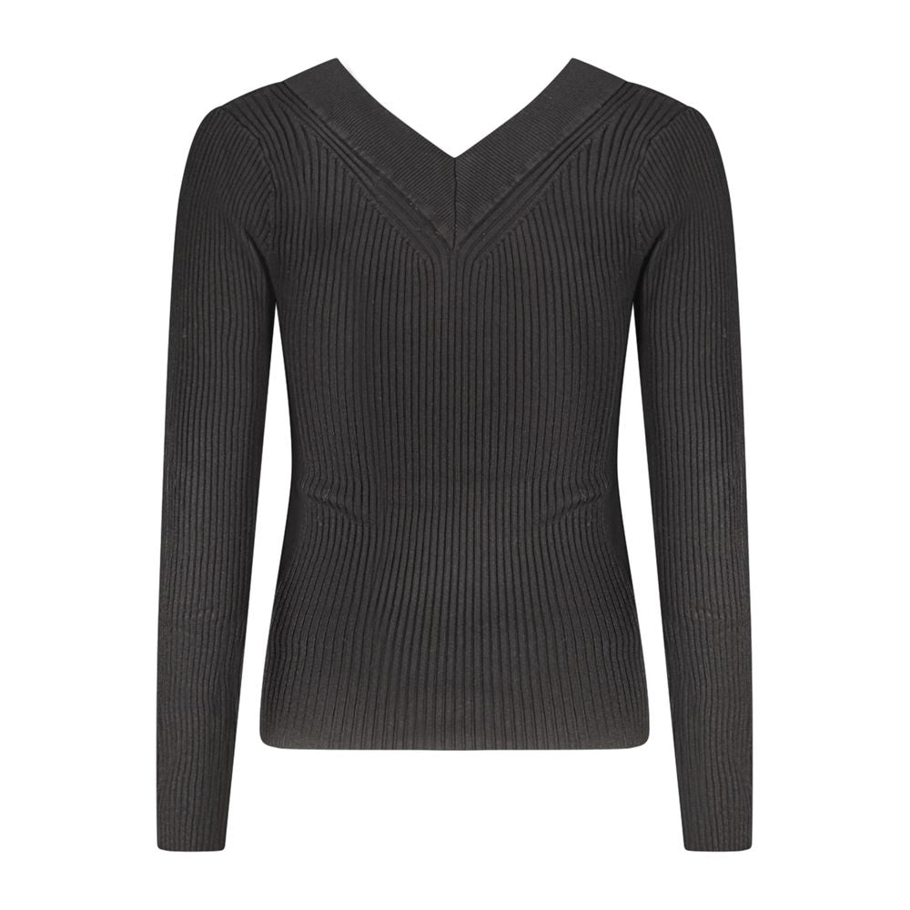 Black Viscose Women Sweater