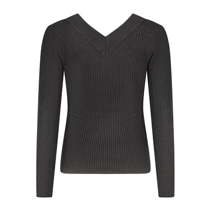 Black Viscose Women Sweater