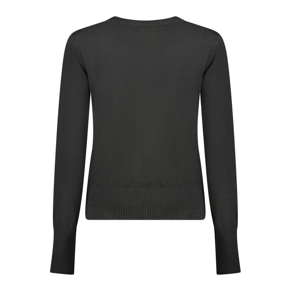 Black Polyester Women Sweater