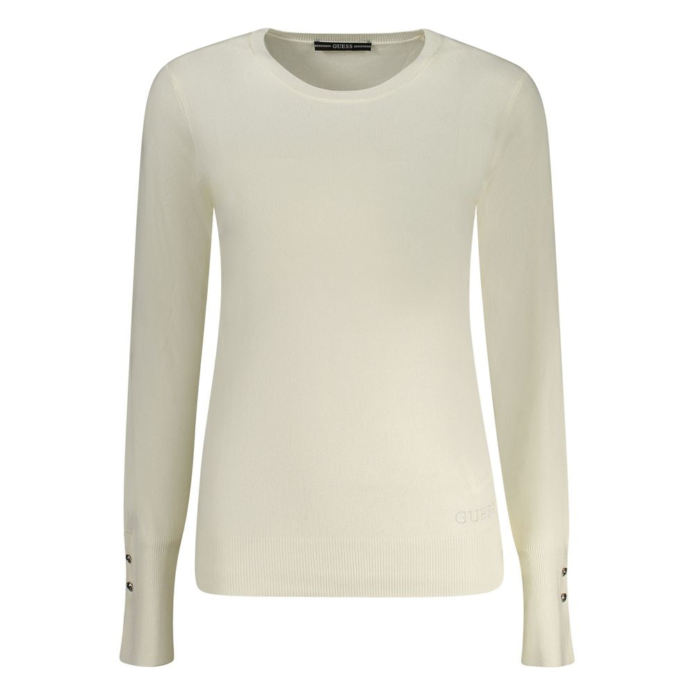 White Viscose Women Sweater