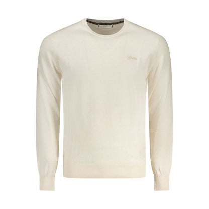 White Cotton Men Sweater