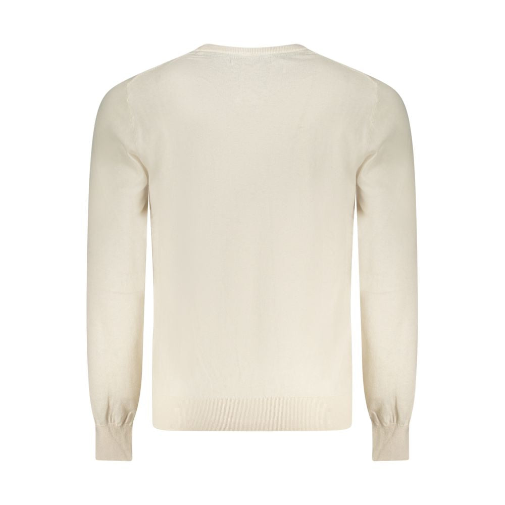 White Cotton Men Sweater