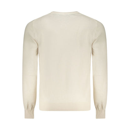 White Cotton Men Sweater