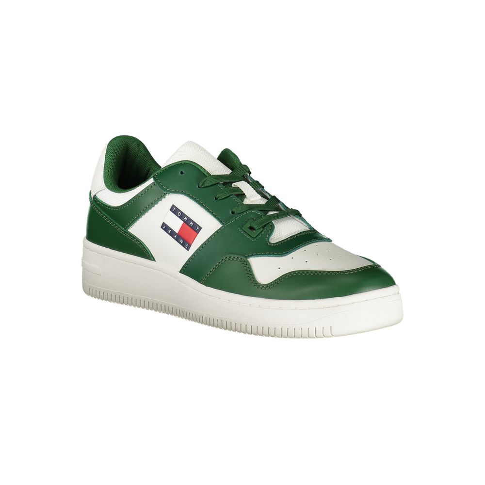 Green Leather Men Sneaker