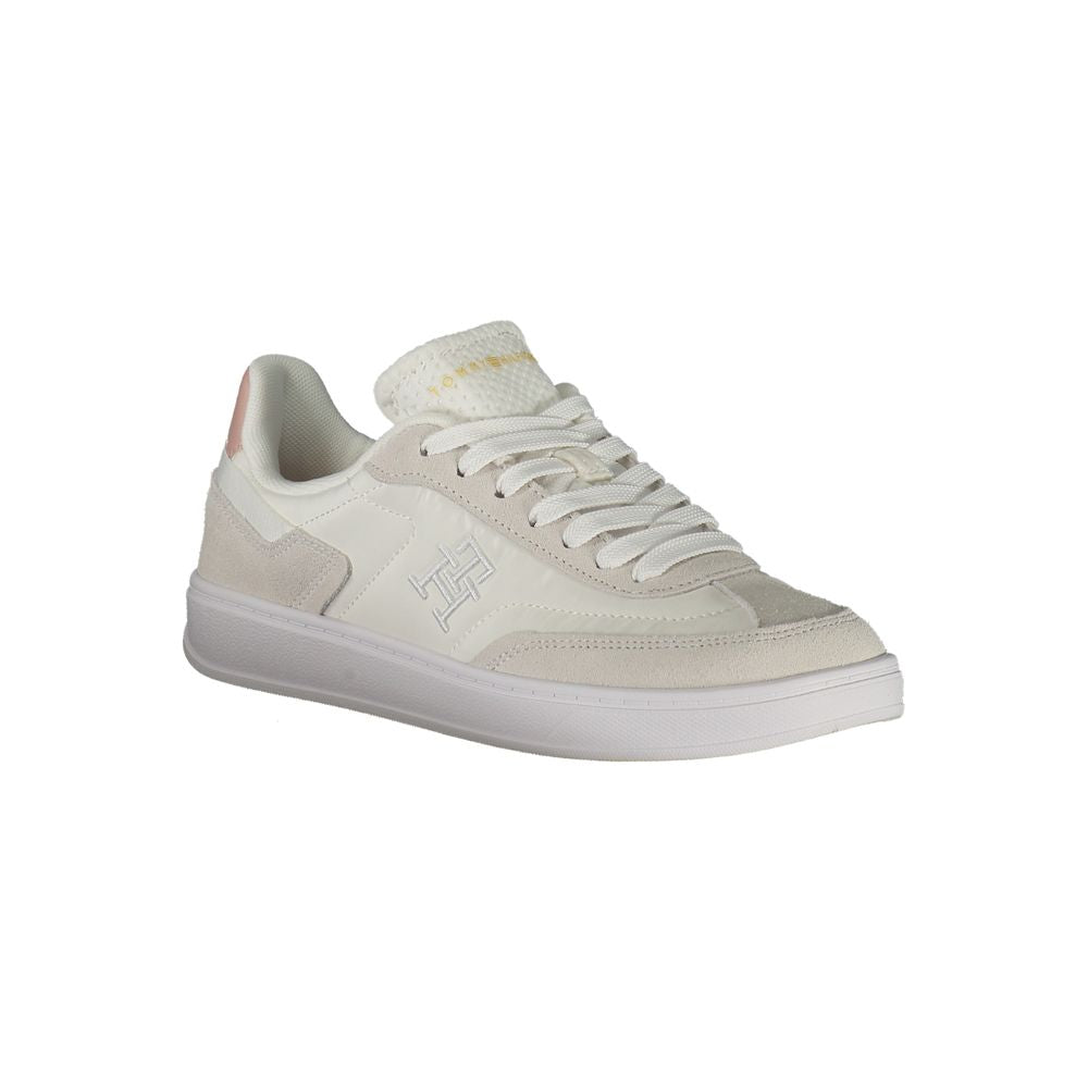 White Polyethylene Women Sneaker