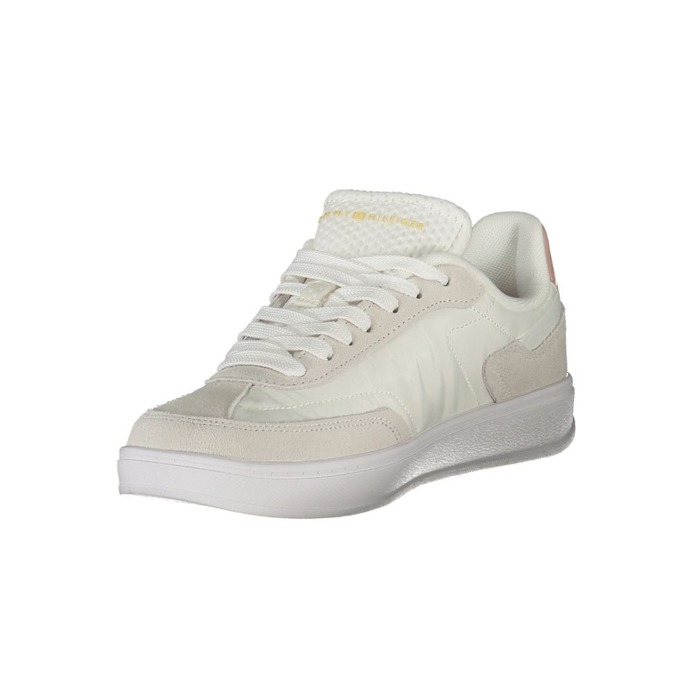 White Polyethylene Women Sneaker