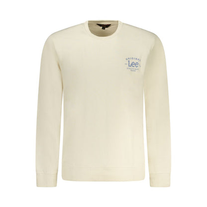 Beige Cotton Men Sweater