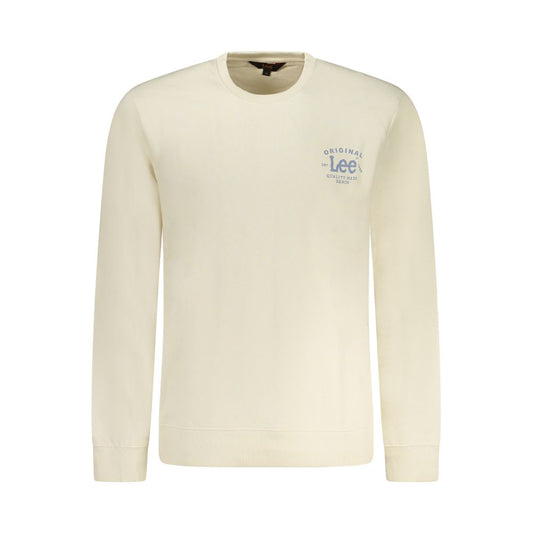 Beige Cotton Men Sweater