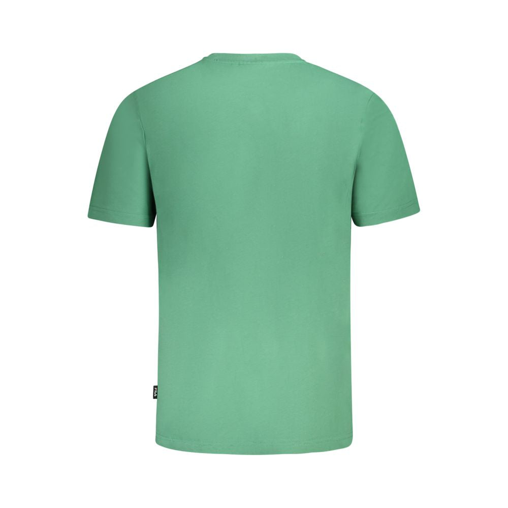 Green Cotton Men T-Shirt