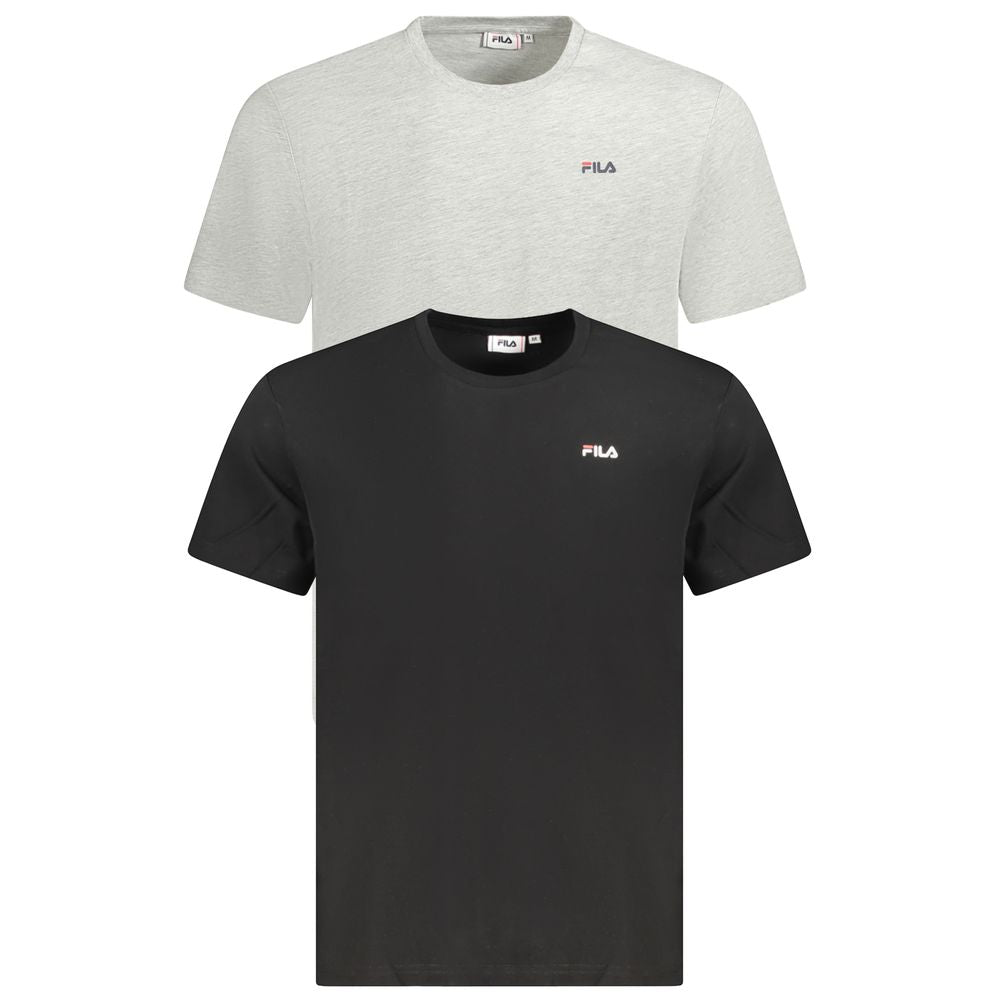 Black Cotton Men T-Shirt