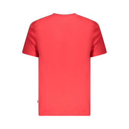 Red Cotton Men T-Shirt