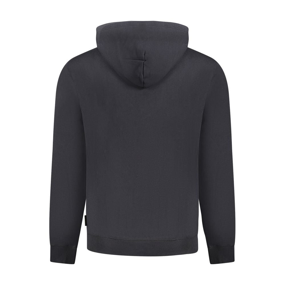 Black Cotton Men Sweater