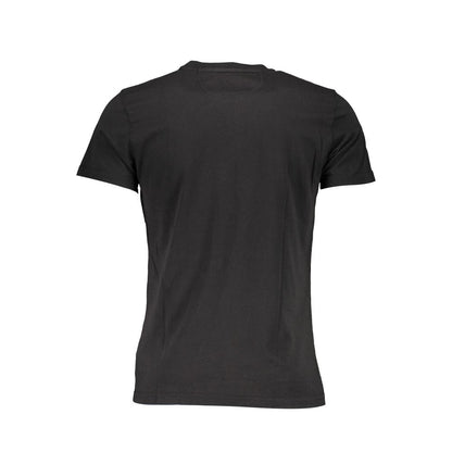 Black Cotton Men T-Shirt