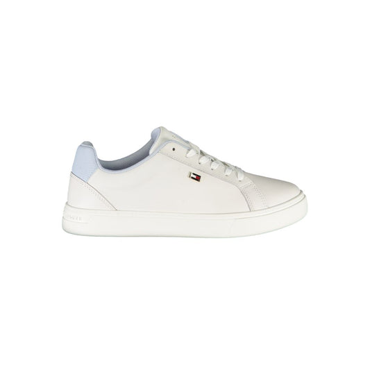 White Polyester Sneaker