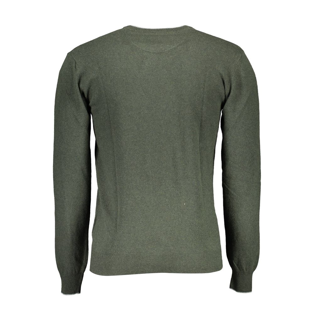 Green Wool Men Sweater