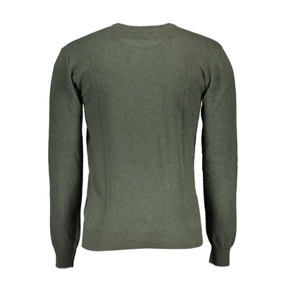 Green Wool Men Sweater