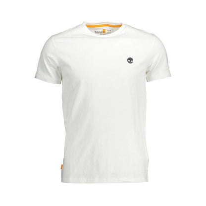 White Cotton Men T-Shirt