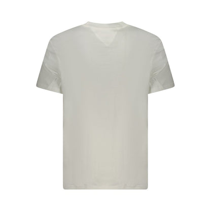 White Cotton Men T-Shirt