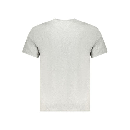 Gray Cotton Men T-Shirt