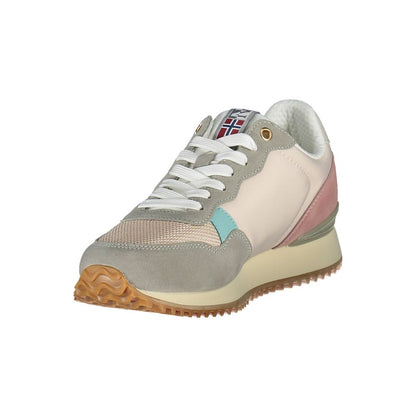 Pink Polyester Womens Sneaker