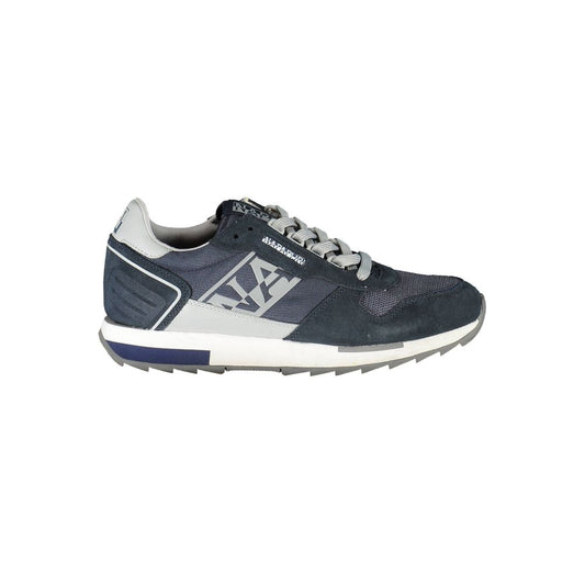 Blue Polyester Men Sneaker