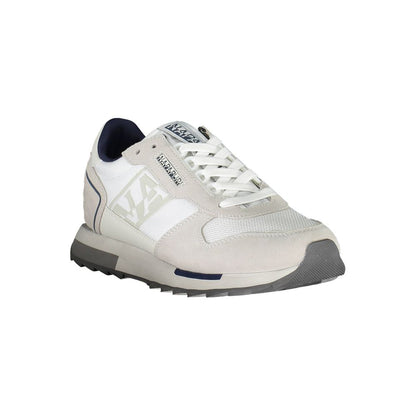 White Polyethylene Men Sneaker