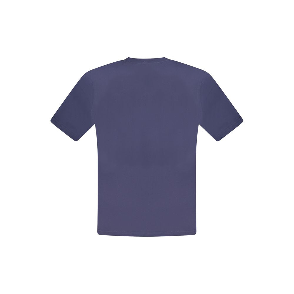 Blue Cotton Men T-Shirt