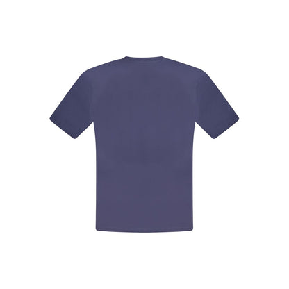 Blue Cotton Men T-Shirt