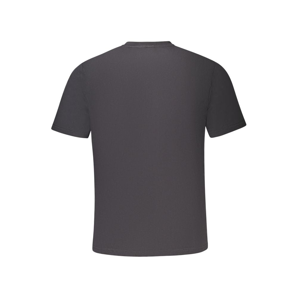 Black Cotton Men T-Shirt