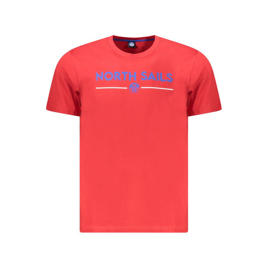 Red Cotton Men T-Shirt