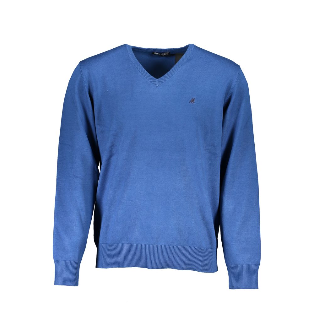 Blue Nylon Sweater