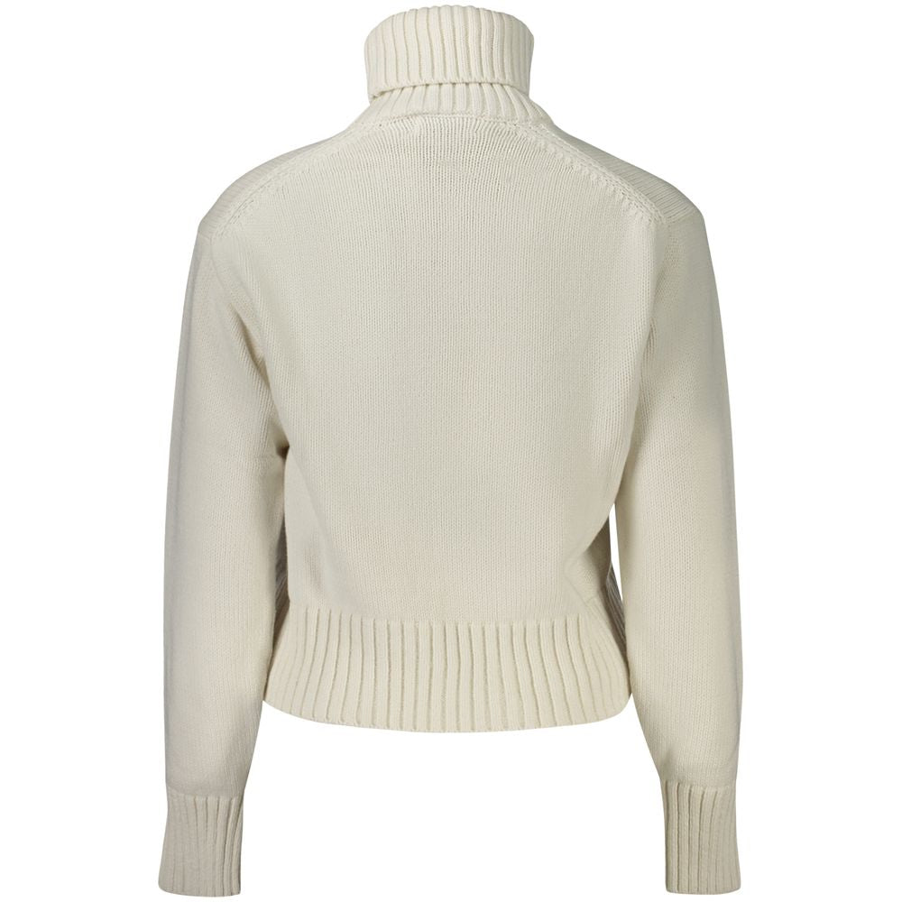 White Cotton Women Sweater