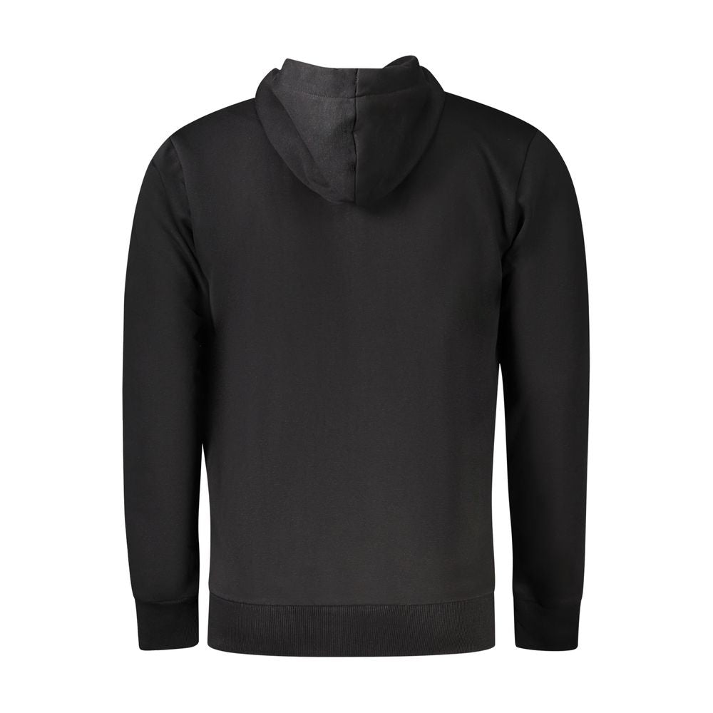 Black Cotton Men Sweater