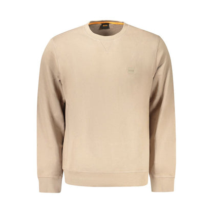 Brown Cotton Men Sweater