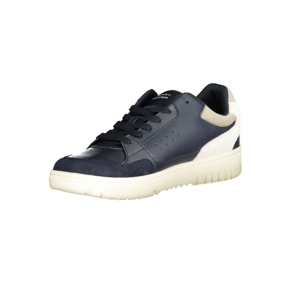 Blue Polyethylene Men Sneaker