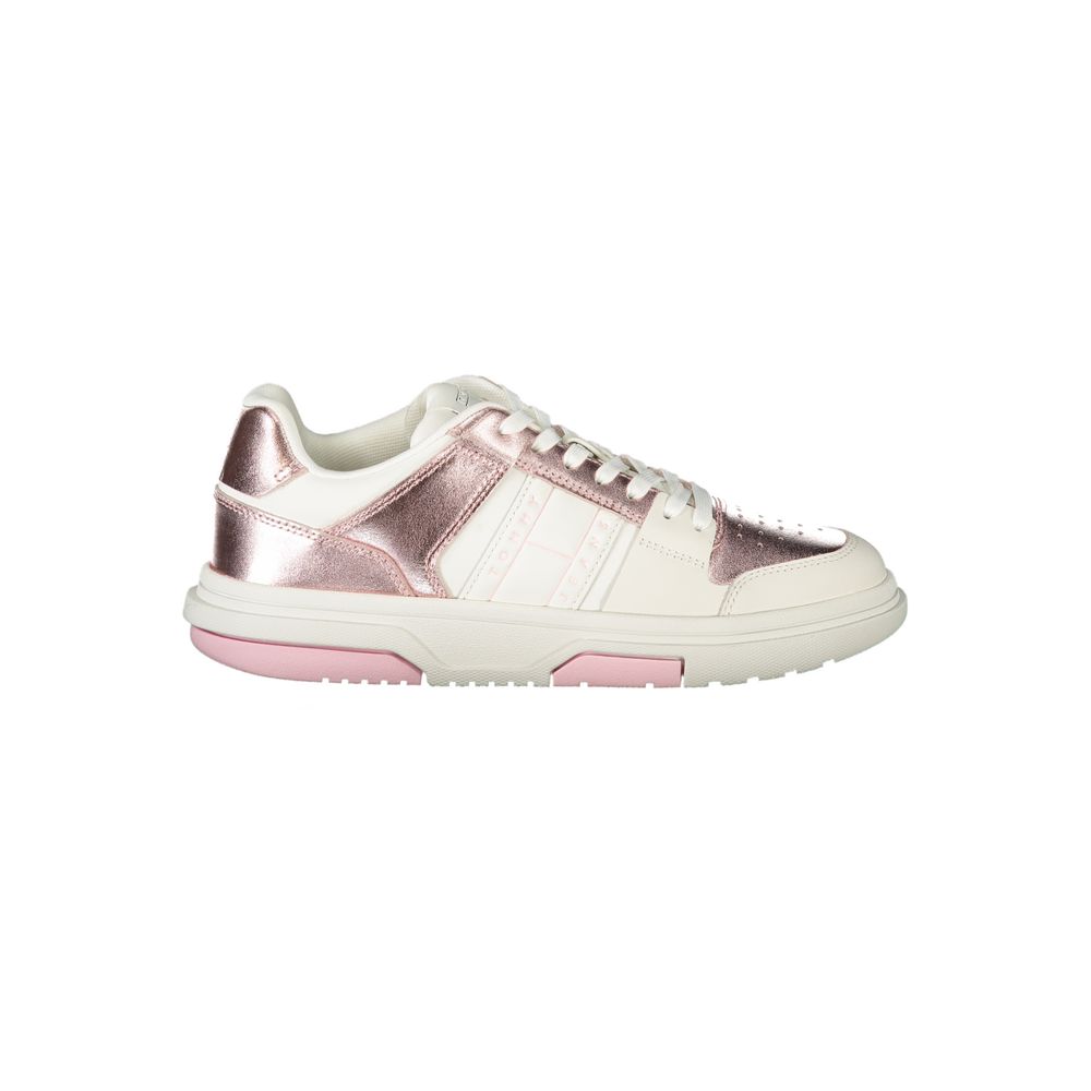 White Polyethylene Women Sneaker