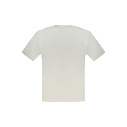 White Cotton Men T-Shirt